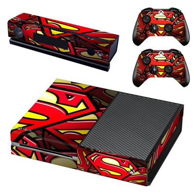 Superman decal skin for Xbox one Console and 2 Controllers Superman decal skin for Xbox one Console and 2 Controllers