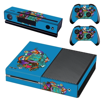 Vector Art decal skin for Xbox one Console and 2 Controllers Vector Art decal skin for Xbox one Console and 2 Controllers