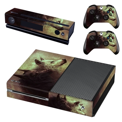 Wolf pair decal skin for Xbox one Console and 2 Controllers Wolf pair decal skin for Xbox one Console and 2 Controllers