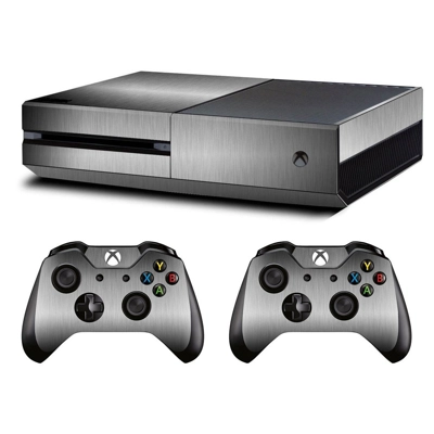 Grey classic decal skin for Xbox one Console and 2 Control.. Grey classic decal skin for Xbox one Console and 2 Control..