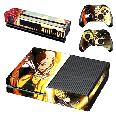 One punch man decal skin for Xbox one Console and 2 Controllers