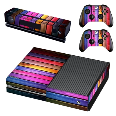 Colorfull wooden board decal skin for Xbox one Console and.. Colorfull wooden board decal skin for Xbox one Console and..