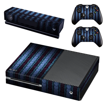 Blue vintage decal skin for Xbox one Console and 2 Control.. Blue vintage decal skin for Xbox one Console and 2 Control..