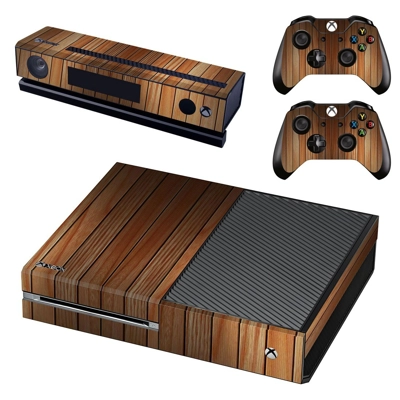Wooden Board decal skin for Xbox one Console and 2 Controllers