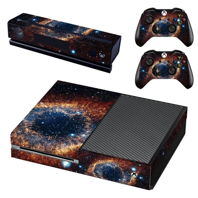 Zoom in galaxy decal skin for Xbox one Console and 2 Controllers