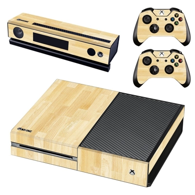 Wooden board decal skin for Xbox one Console and 2 Controllers