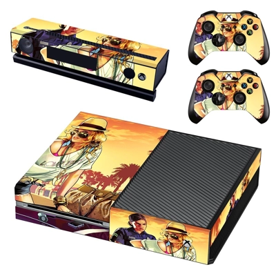 Grand theft auto v  decal skin for Xbox one Console and 2 Controllers