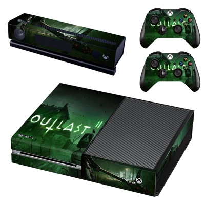 Outlast 2 decal skin for Xbox one Console and 2 Controllers