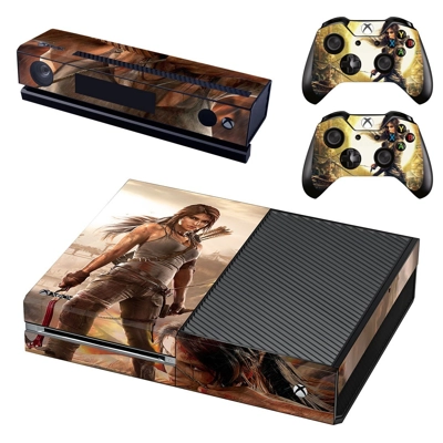 Tomb Raider decal skin for Xbox one Console and 2 Controll.. Tomb Raider decal skin for Xbox one Console and 2 Controll..