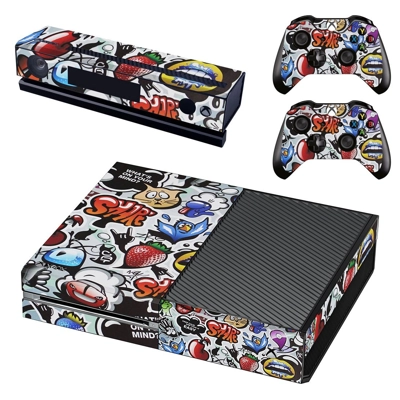 Graffiti decal skin for Xbox one Console and 2 Controllers