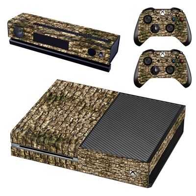 Rusted  stone wall decal skin for Xbox one Console and 2 Controllers