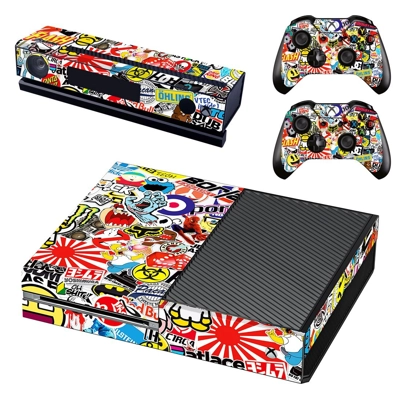 Sticker bomb decal skin for Xbox one Console and 2 Control.. Sticker bomb decal skin for Xbox one Console and 2 Control..