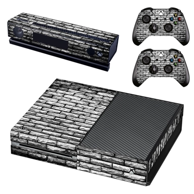 Black and white shade Brick wall decal skin for Xbox one C.. Black and white shade Brick wall decal skin for Xbox one C..