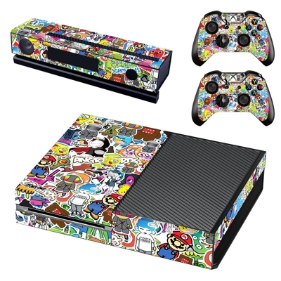 Graffiti decal skin for Xbox one Console and 2 Controllers Graffiti decal skin for Xbox one Console and 2 Controllers