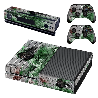 Pollution masked decal skin for Xbox one Console and 2 Con.. Pollution masked decal skin for Xbox one Console and 2 Con..