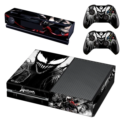 Venom decal skin for Xbox one Console and 2 Controllers Venom decal skin for Xbox one Console and 2 Controllers