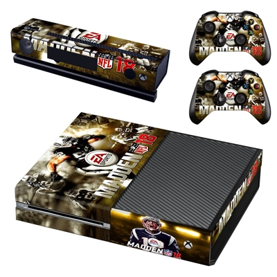 Madden 18 decal skin for Xbox one Console and 2 Controllers Madden 18 decal skin for Xbox one Console and 2 Controllers
