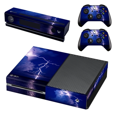 Lightning cloudy sky decal skin for Xbox one Console and 2.. Lightning cloudy sky decal skin for Xbox one Console and 2..