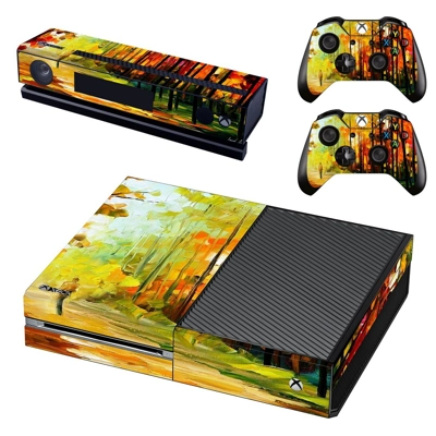 Painting of nature decal skin for Xbox one Console and 2 .. Painting of nature decal skin for Xbox one Console and 2 ..