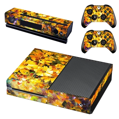 Yellow flowers oil painting decal skin for Xbox one Consol.. Yellow flowers oil painting decal skin for Xbox one Consol..
