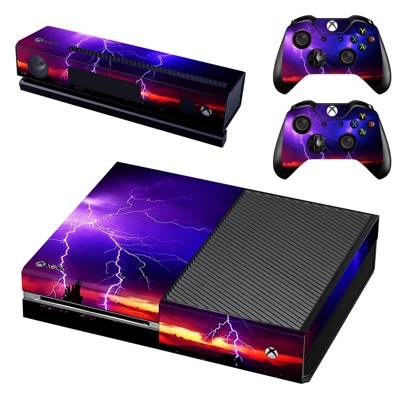 Lightning cloudy sky decal skin for Xbox one Console and 2.. Lightning cloudy sky decal skin for Xbox one Console and 2..
