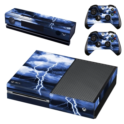 Lightning cloudy sky decal skin for Xbox one Console and 2.. Lightning cloudy sky decal skin for Xbox one Console and 2..