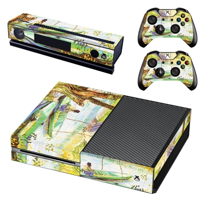 Fishing in spring decal skin for Xbox one Console and 2 Controllers