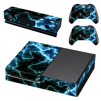 Black Lightning sky decal skin for Xbox one Console and 2.. Black Lightning sky decal skin for Xbox one Console and 2..