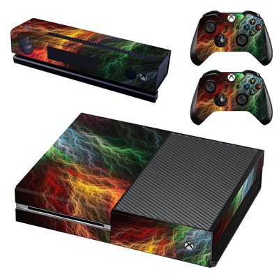 Abstract lightning art decal skin for Xbox one Console and.. Abstract lightning art decal skin for Xbox one Console and..