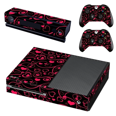 Hearts Wallpaper decal skin for Xbox one Console and 2 Con.. Hearts Wallpaper decal skin for Xbox one Console and 2 Con..