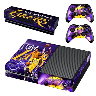 Los Angeles Lakers decal skin for Xbox one Console and 2 C.. Los Angeles Lakers decal skin for Xbox one Console and 2 C..