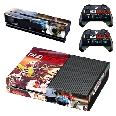 PES 2018 decal skin for Xbox one Console and 2 Controllers PES 2018 decal skin for Xbox one Console and 2 Controllers