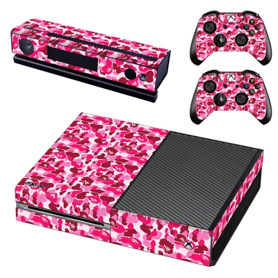 Pink Camouflage decal skin for Xbox one Console and 2 Cont.. Pink Camouflage decal skin for Xbox one Console and 2 Cont..