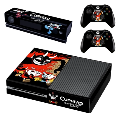 Cuphead decal skin for Xbox one Console and 2 Controllers Cuphead decal skin for Xbox one Console and 2 Controllers