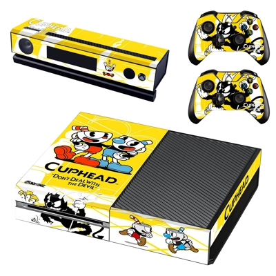 Cuphead decal skin for Xbox one Console and 2 Controllers Cuphead decal skin for Xbox one Console and 2 Controllers