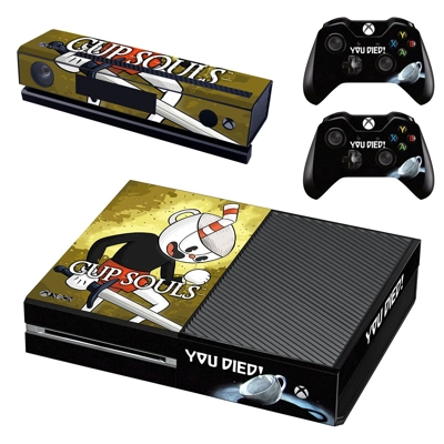 Cup Souls decal skin for Xbox one Console and 2 Controllers Cup Souls decal skin for Xbox one Console and 2 Controllers