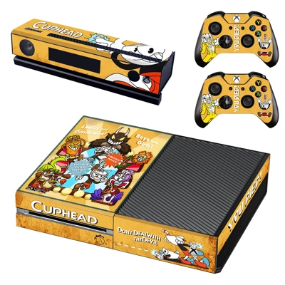 Cuphead decal skin for Xbox one Console and 2 Controllers Cuphead decal skin for Xbox one Console and 2 Controllers