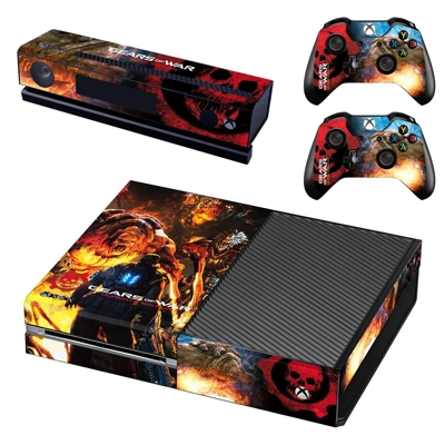 Gears of War decal skin for Xbox one Console and 2 Control.. Gears of War decal skin for Xbox one Console and 2 Control..