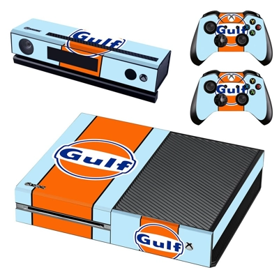 Gulf decal skin for Xbox one Console and 2 Controllers Gulf decal skin for Xbox one Console and 2 Controllers
