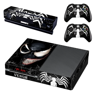 Venom decal skin for Xbox one Console and 2 Controllers Venom decal skin for Xbox one Console and 2 Controllers