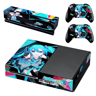 Hatsune Miku Project DIVA decal skin for Xbox one Console and 2 Controllers