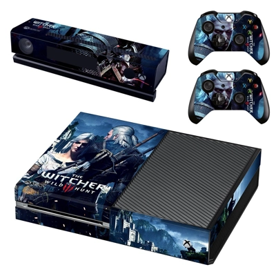 The Witcher Wild hunt decal skin for Xbox one Console and 2 Controllers