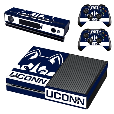 University of Connecticut decal skin for Xbox one Console and 2 Controllers