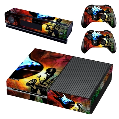 Punk Guitar decal skin for Xbox one Console and 2 Controll.. Punk Guitar decal skin for Xbox one Console and 2 Controll..
