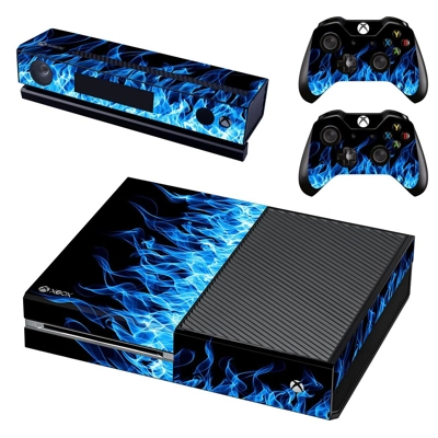 Blue fire flame decal skin for Xbox one Console and 2 Cont.. Blue fire flame decal skin for Xbox one Console and 2 Cont..
