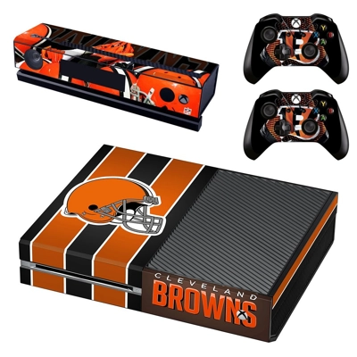 Cleveland Browns decal skin for Xbox one Console and 2 Con.. Cleveland Browns decal skin for Xbox one Console and 2 Con..