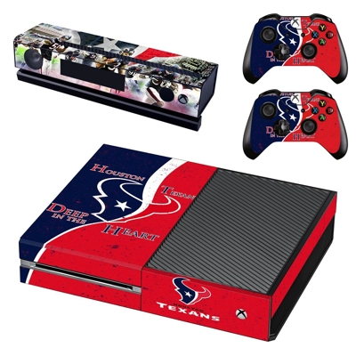 Houston Texans decal skin for Xbox one Console and 2 Contr.. Houston Texans decal skin for Xbox one Console and 2 Contr..