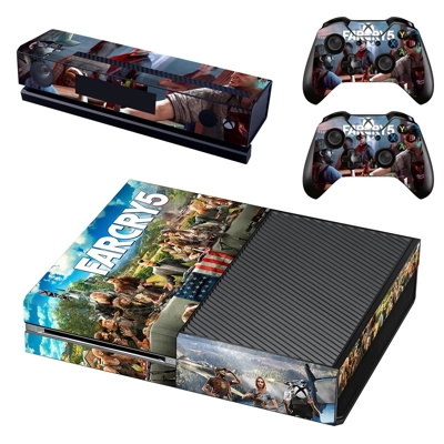 Far Cry 5 decal skin for Xbox one Console and 2 Controllers Far Cry 5 decal skin for Xbox one Console and 2 Controllers