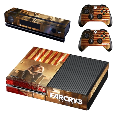 Far Cry 5 decal skin for Xbox one Console and 2 Controllers Far Cry 5 decal skin for Xbox one Console and 2 Controllers