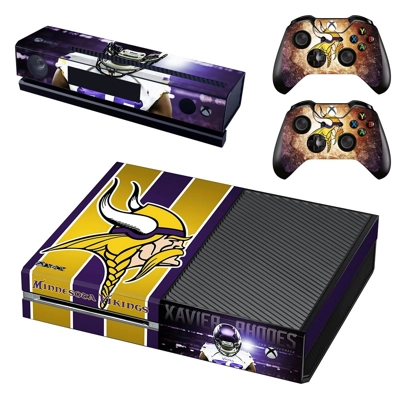 Minnesota Vikings decal skin for Xbox one Console and 2 Co.. Minnesota Vikings decal skin for Xbox one Console and 2 Co..